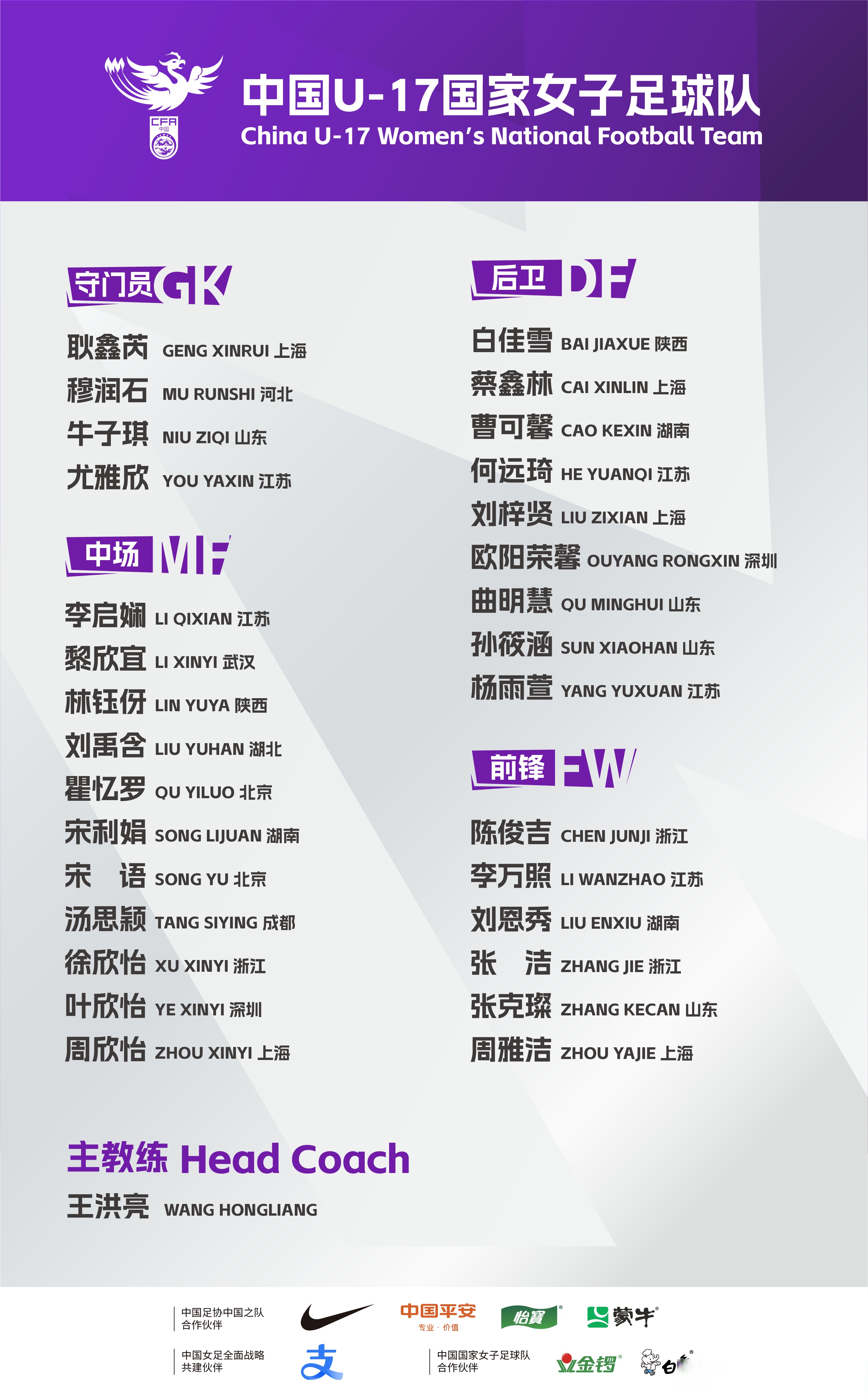 爱游戏APP:中国女足公布世界杯集训名单：新老结合，目标小组出线的简单介绍